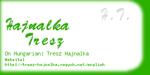 hajnalka tresz business card